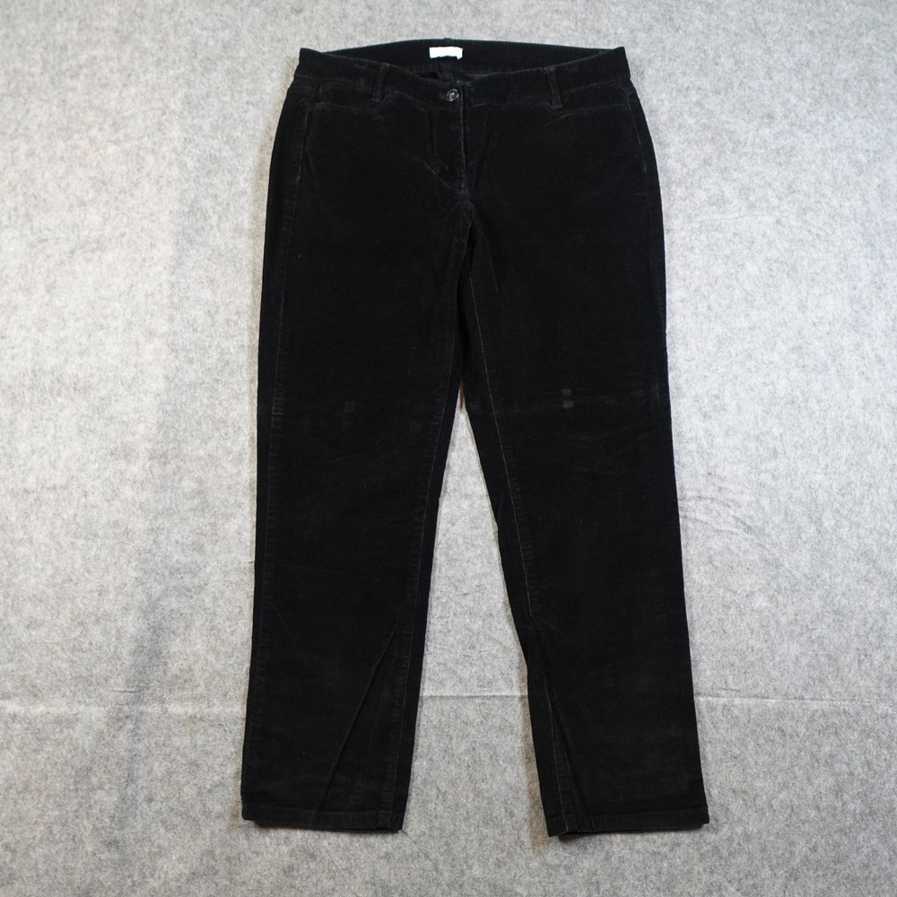 J. Jill Pants Womens 12 Petite Black Corduroy Straight Leg 27"